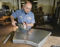Mechanical Scraping of Thrust Bearing Shoes