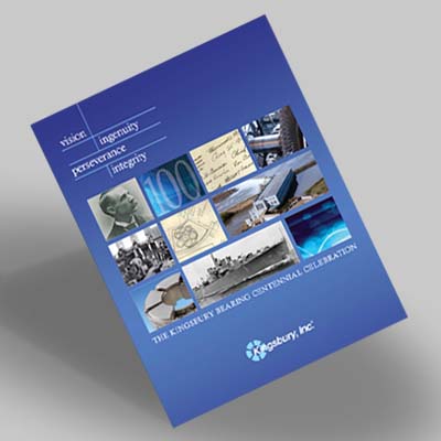 Kingsbury corporate history brochure cover